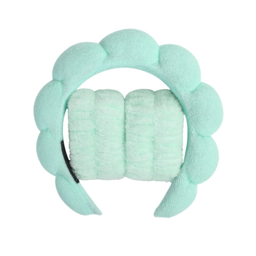Aura Soft Spa set - Microfiber Headband + Wristband (3pc)