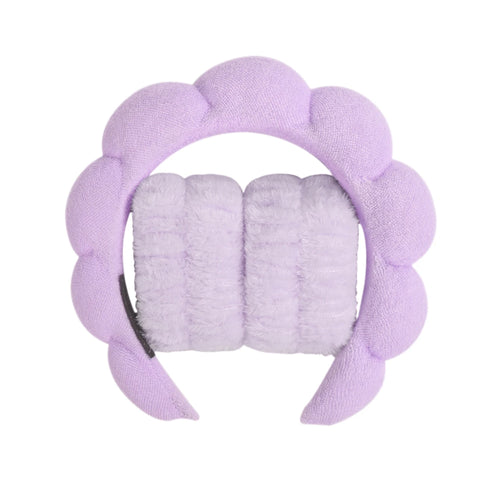 Aura Soft Spa set - Microfiber Headband + Wristband (3pc)