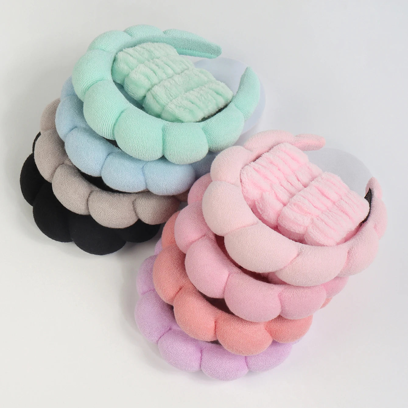 Aura Soft Spa set - Microfiber Headband + Wristband (3pc)
